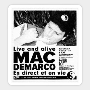 Mac Demarco Montréal Tour Poster Sticker